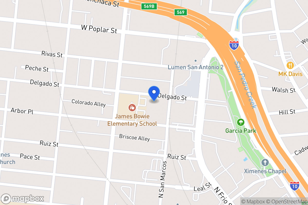 Map of 416  Delgado St