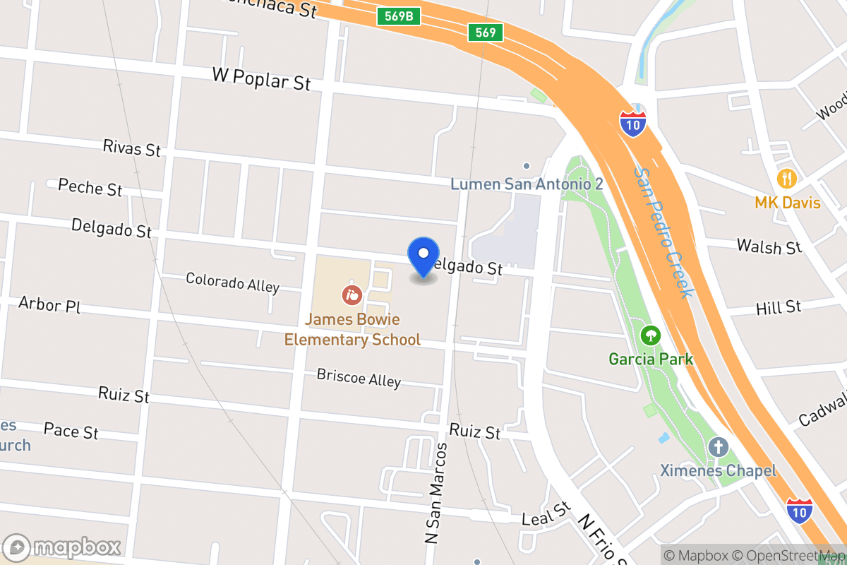 Map of 410  Delgado St