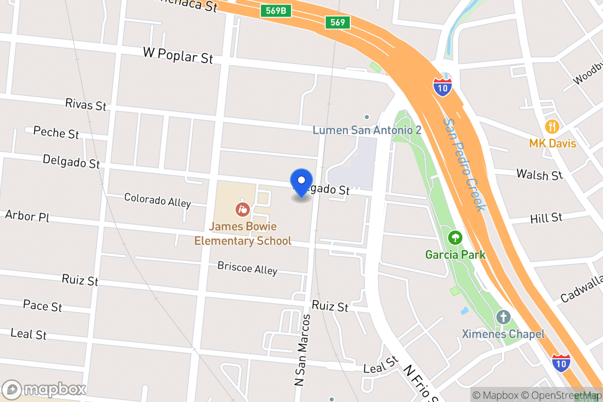 Map of 408  Delgado St