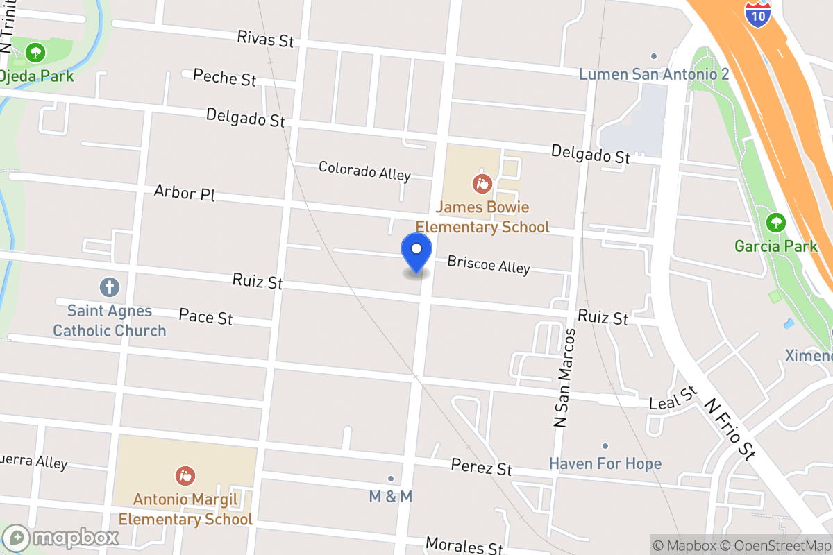 Map of 905 N Colorado St