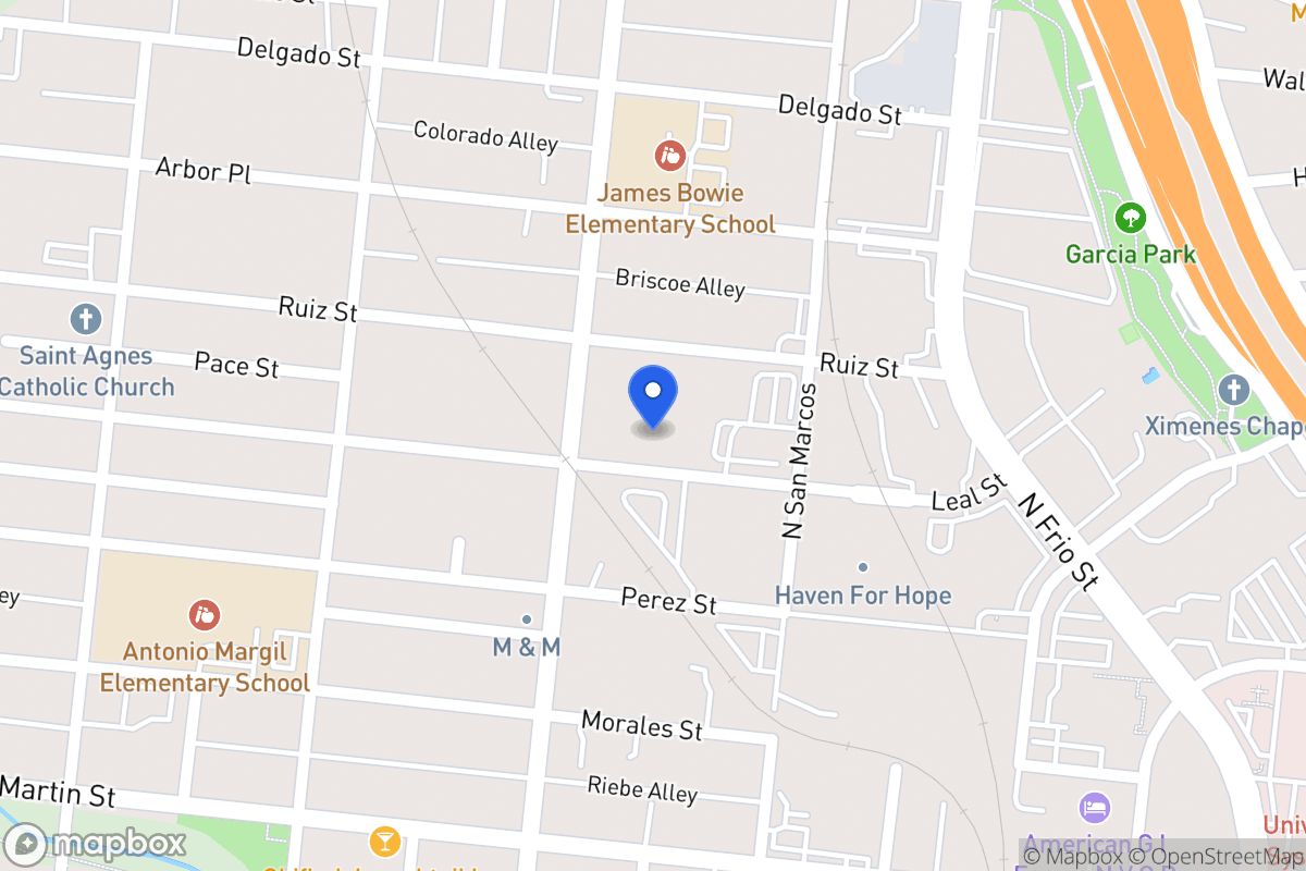Map of 635  Leal St
