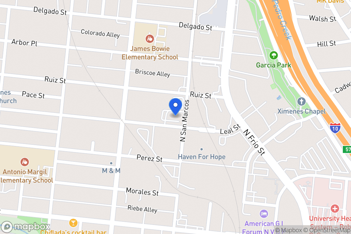 Map of 807 N San Marcos