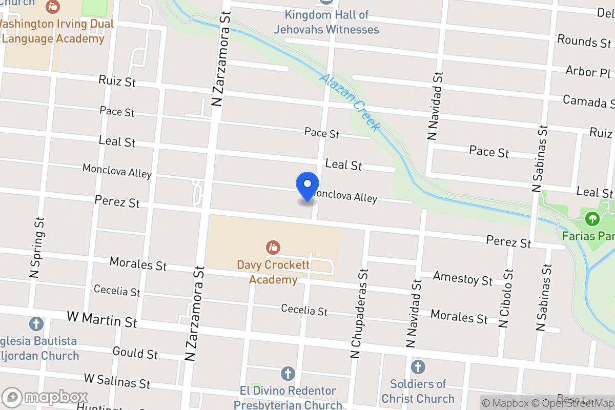 Map of 1903  Perez St