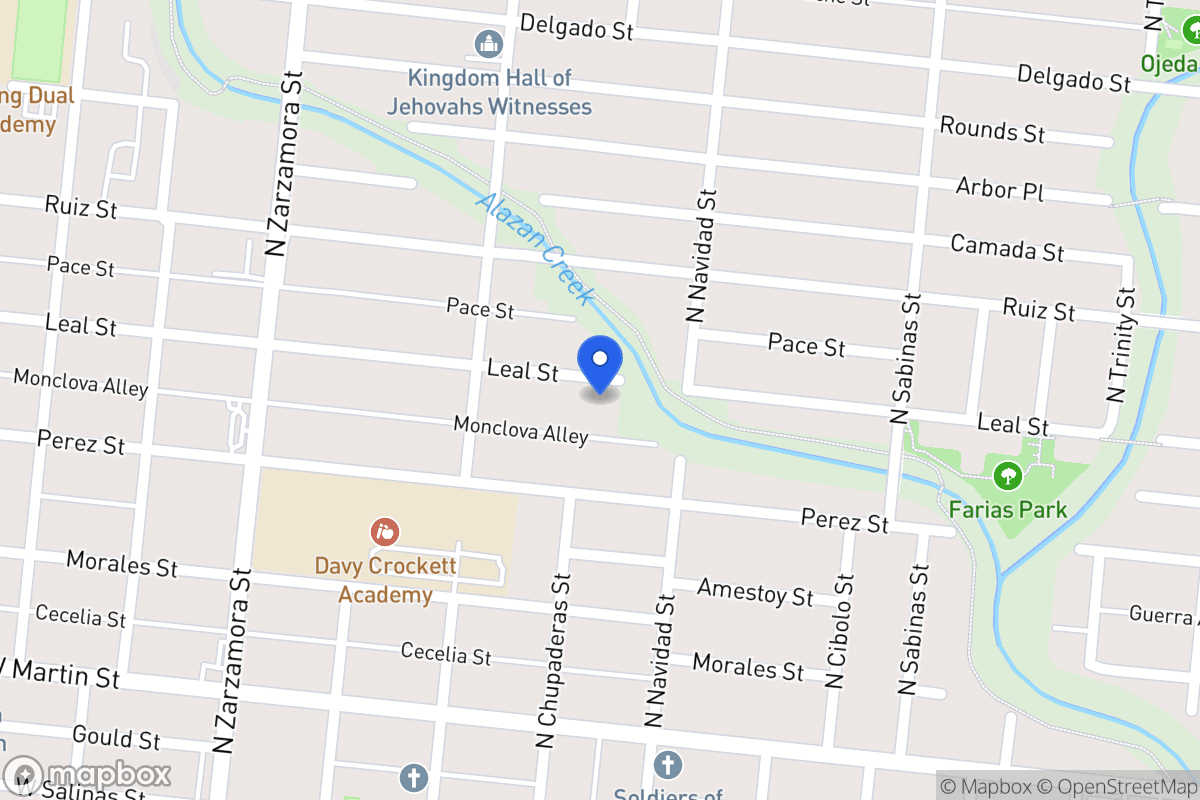 Map of 1222  Leal St