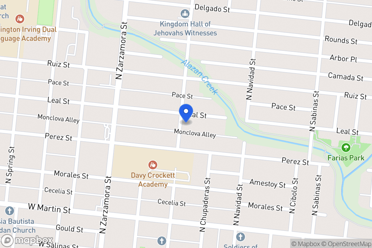 Map of 1250  Leal St