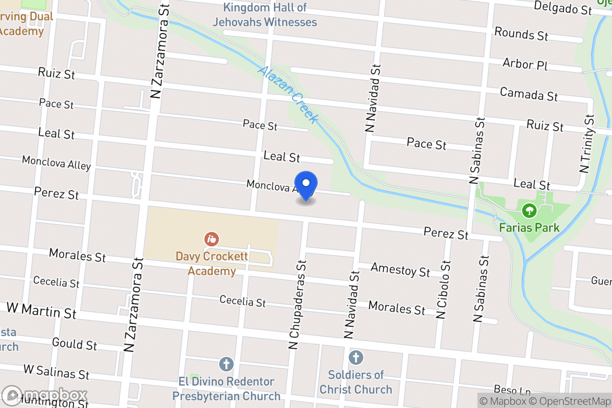 Map of 1803  Perez St
