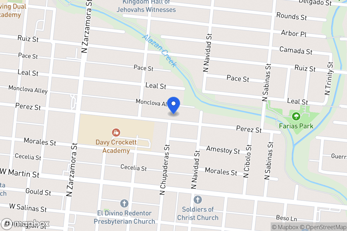 Map of 1725  Perez St