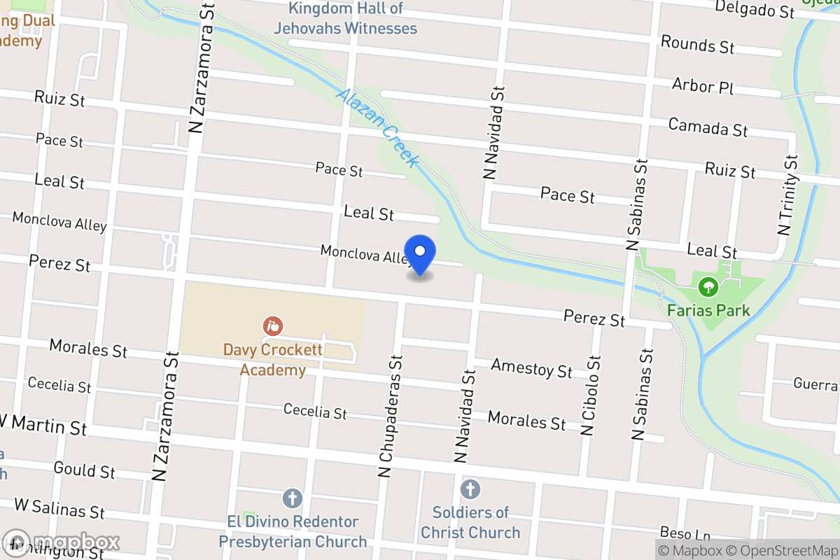 Map of 1723  Perez St