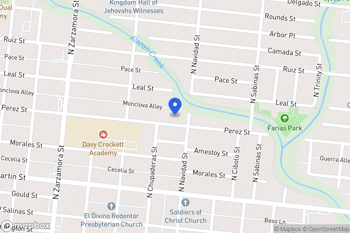 Map of 1711  Perez St