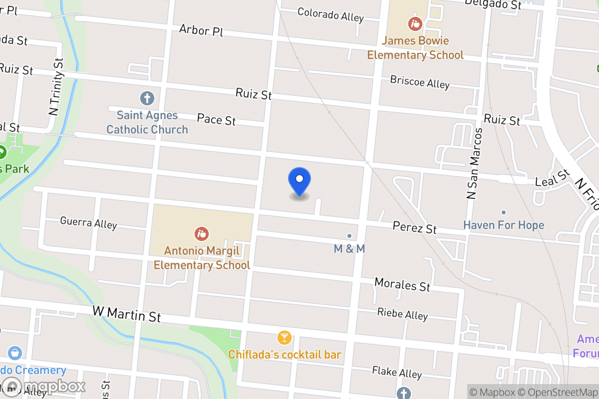 Map of 833  Perez St