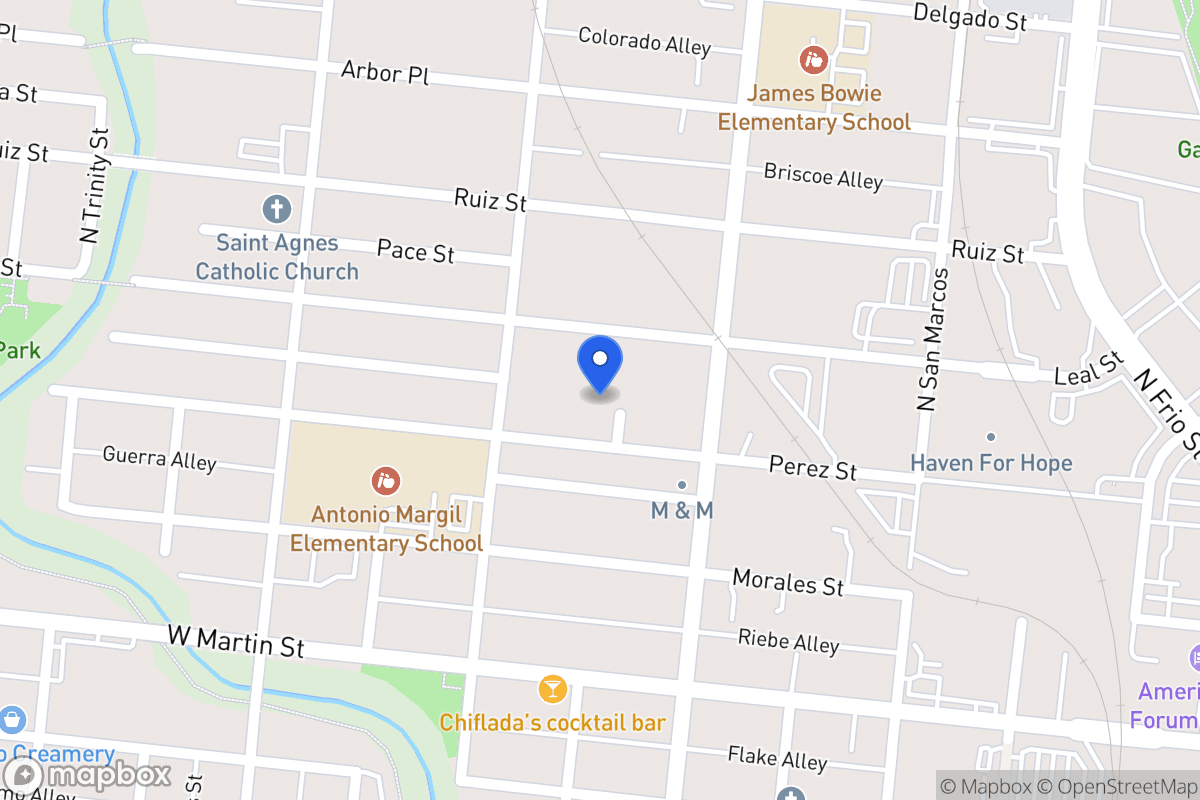 Map of 829  Perez St