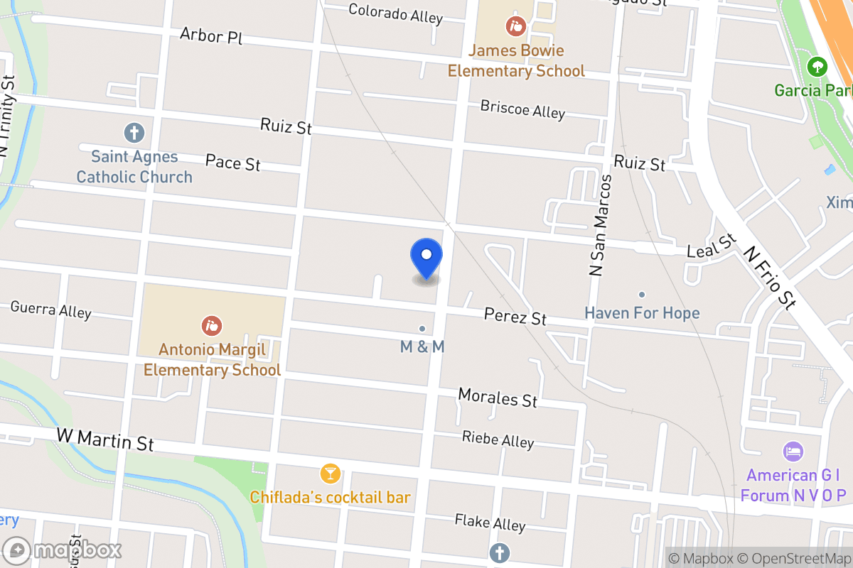 Map of 707 N Colorado St