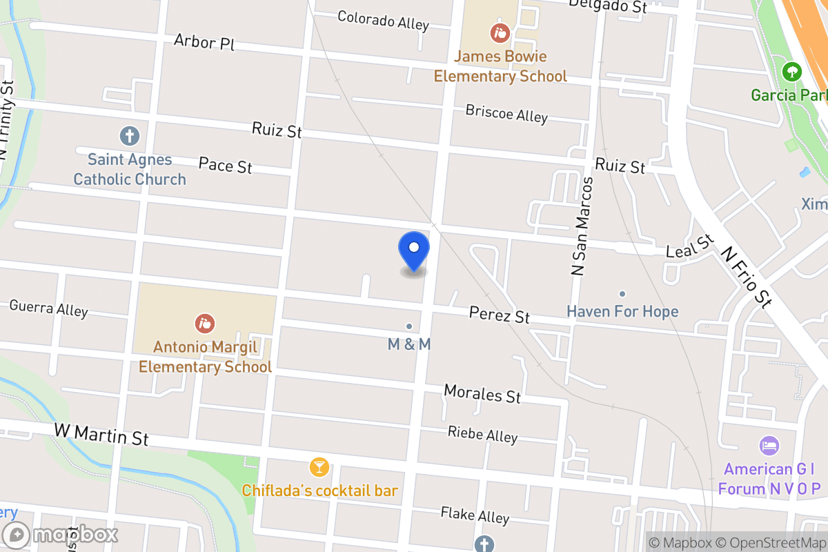 Map of 709 N Colorado St