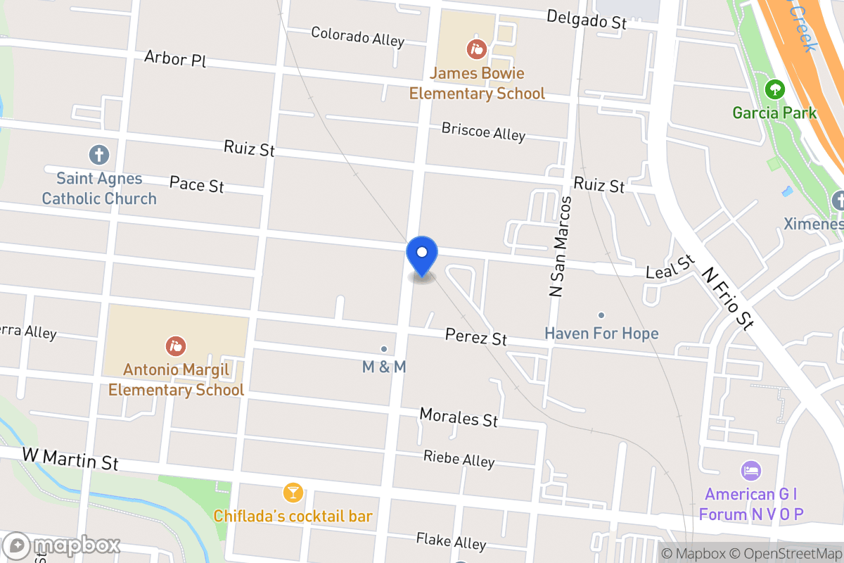 Map of N Colorado St