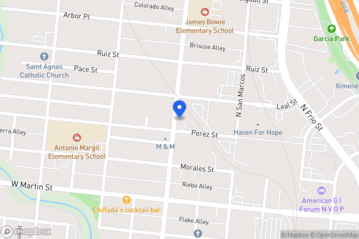 Map of 708 N Colorado St