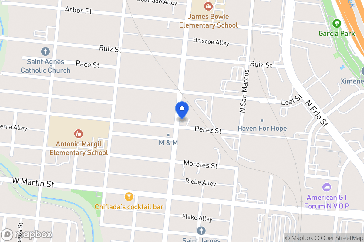 Map of 747  Perez St
