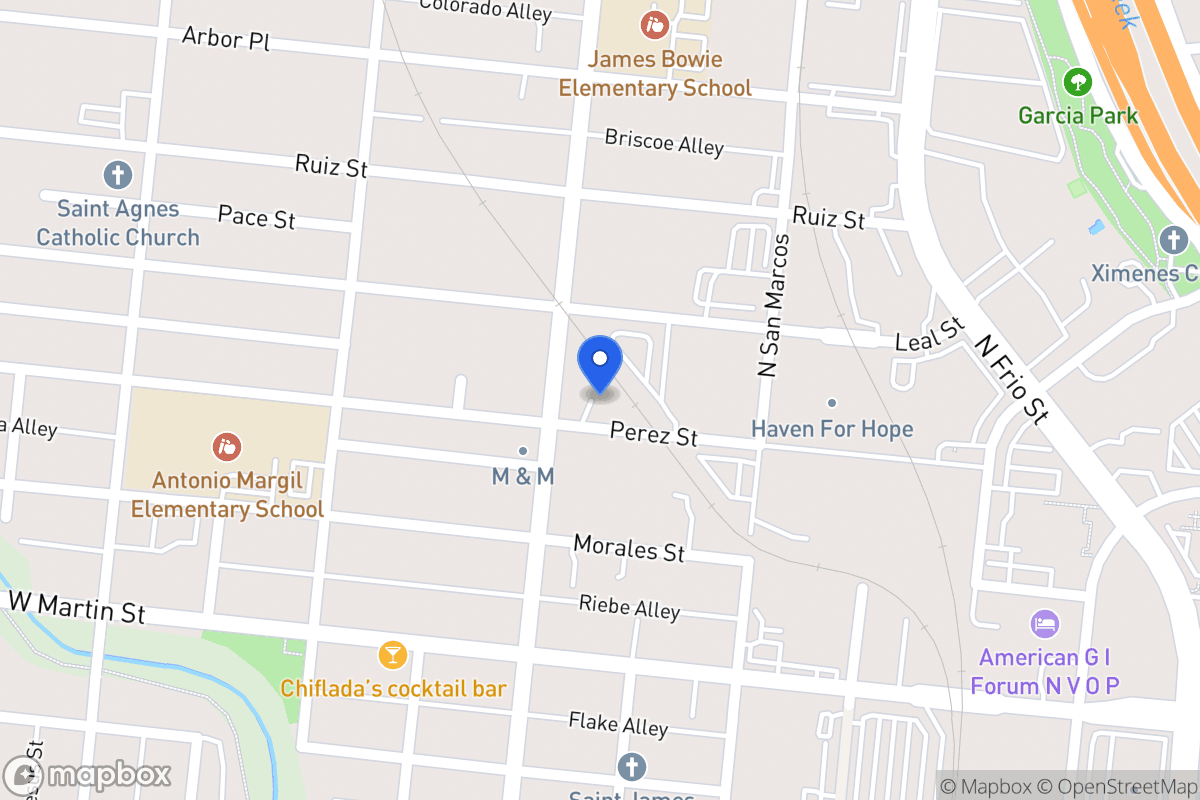 Map of 731  Perez St