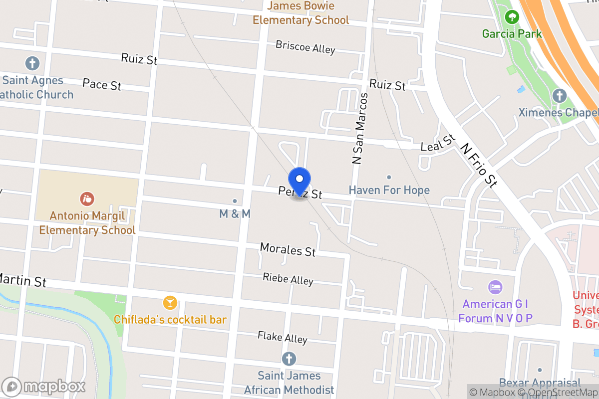 Map of 730  Perez St