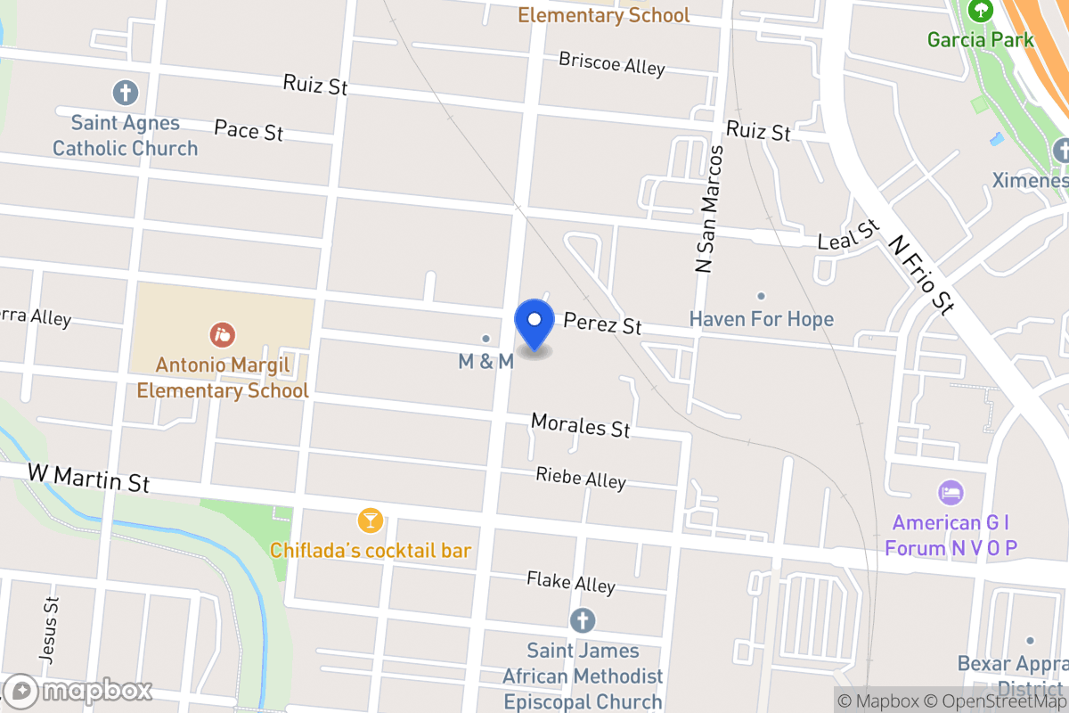 Map of 742  Perez St