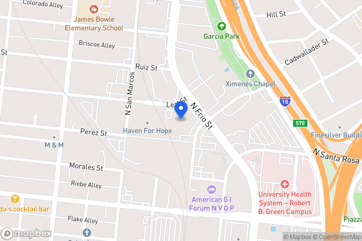 Map of 1  Haven For Hope Way