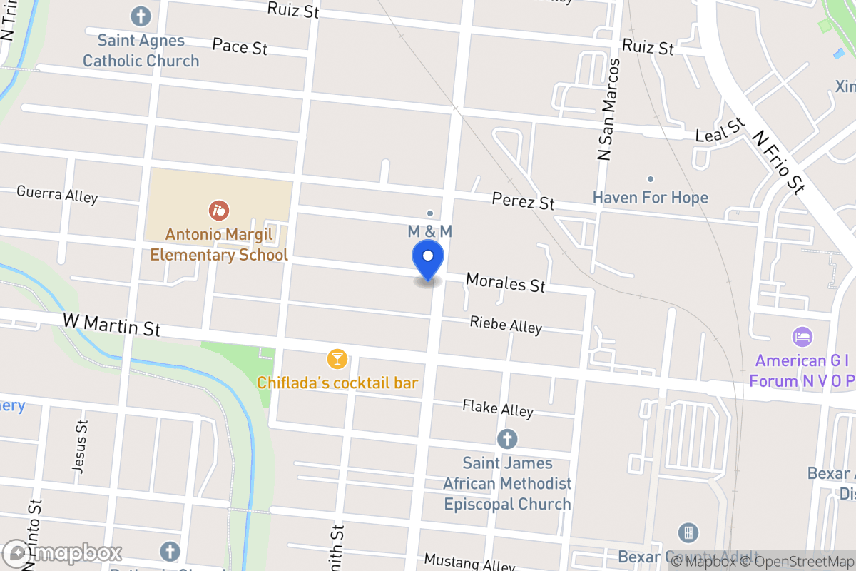 Map of 523 N Colorado St