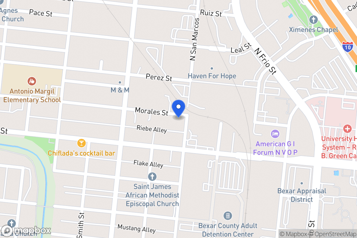 Map of 523 N San Marcos