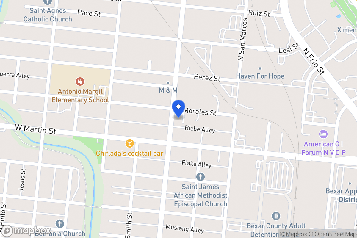 Map of 520 N  Colorado