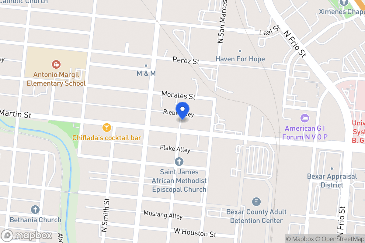 Map of 1525 W Martin St