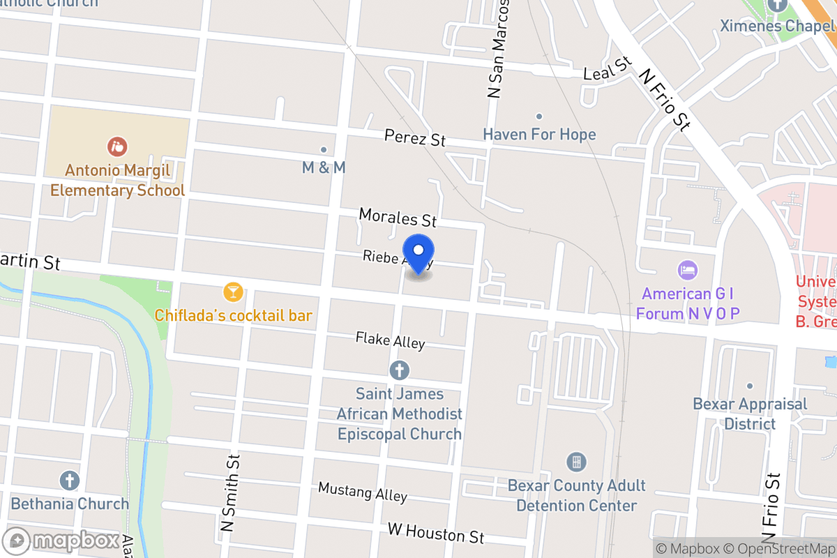 Map of 1521 W Martin St