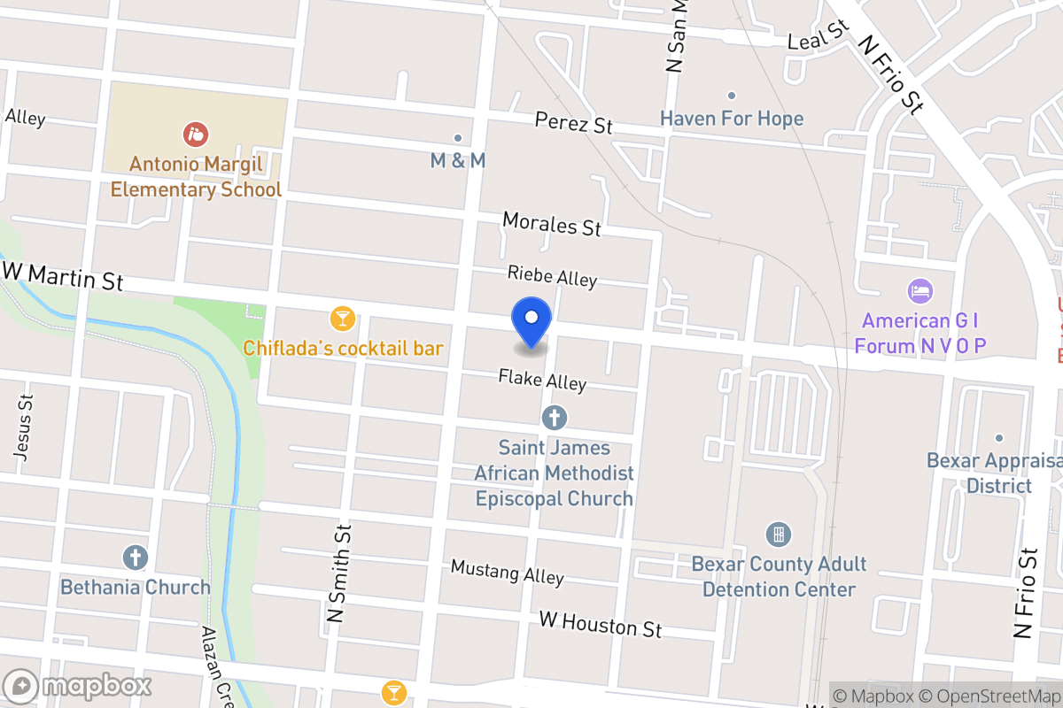Map of 1602 W Martin St