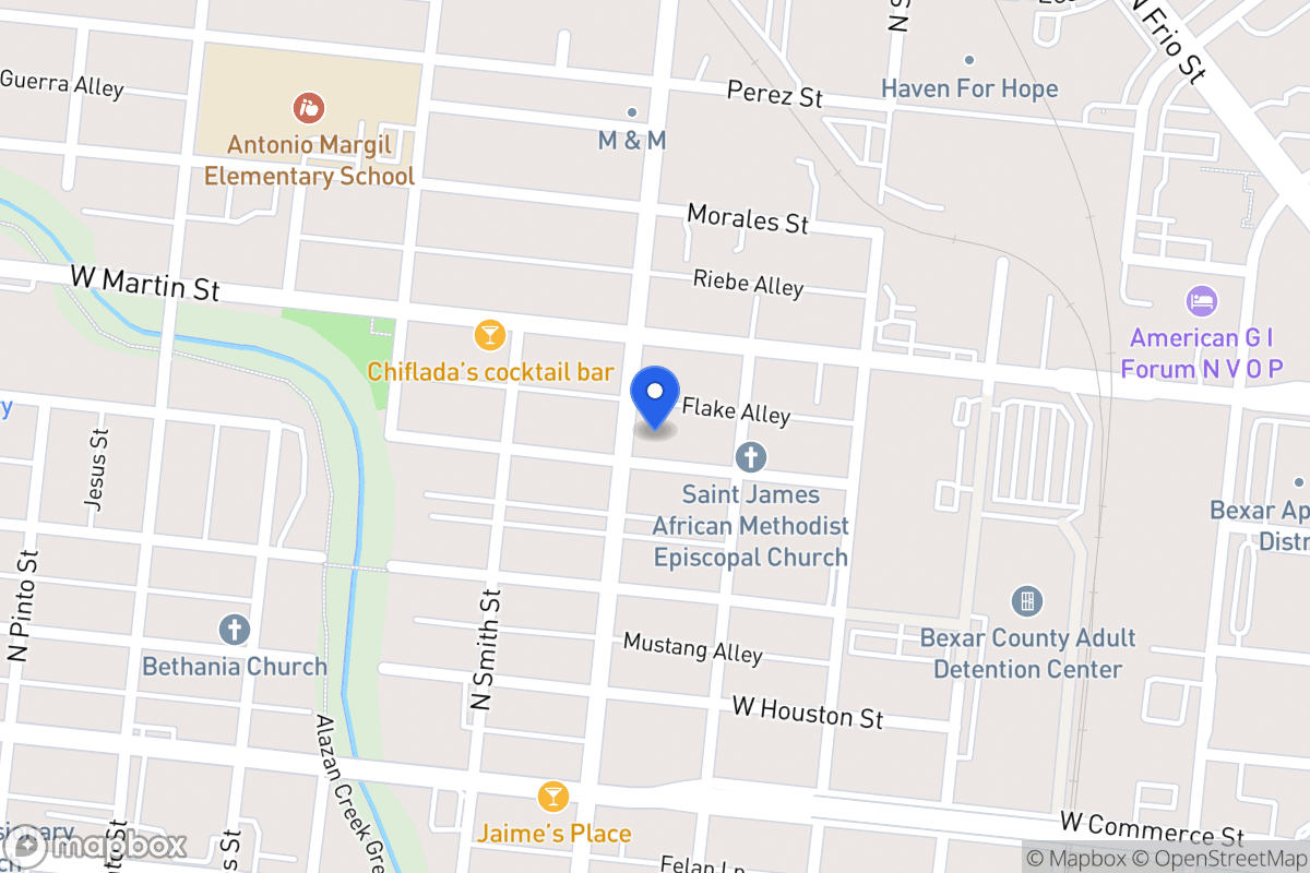 Map of 1521 W Salinas St