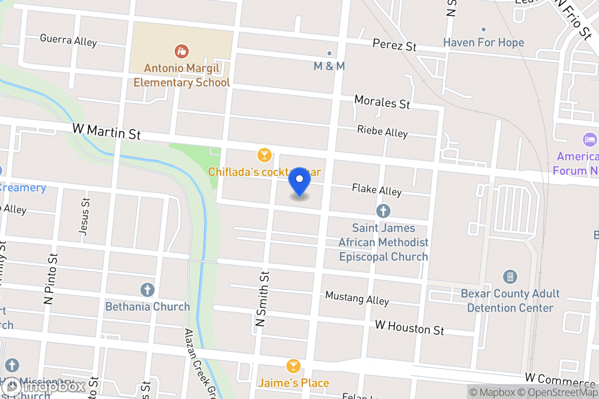 Map of 1613 W Salinas St