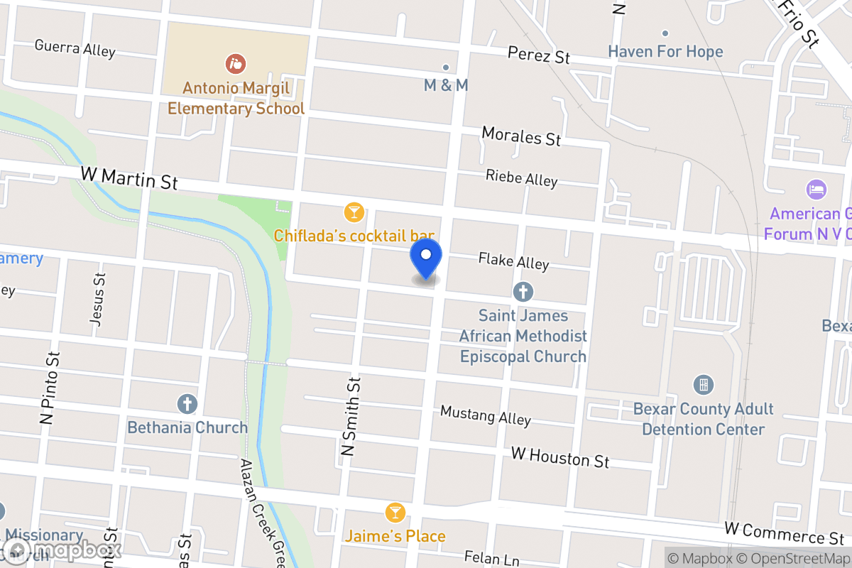 Map of 401 N Colorado St