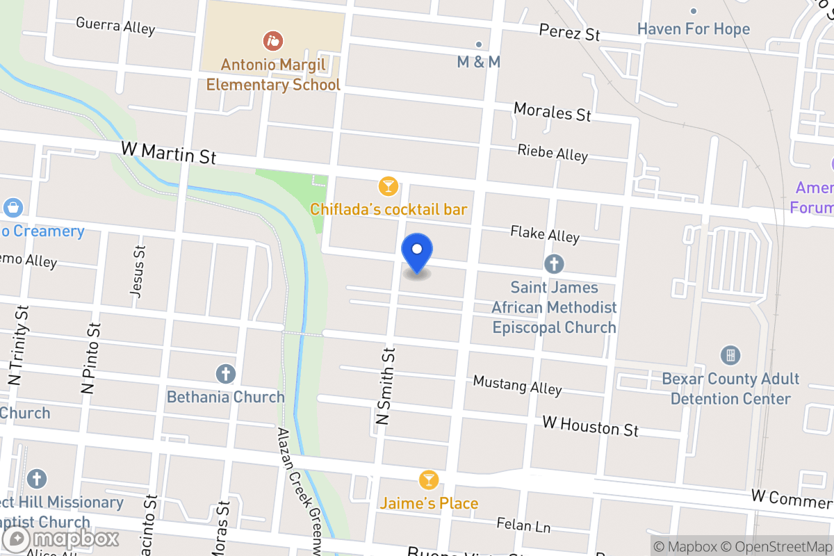 Map of 1624 W Salinas St