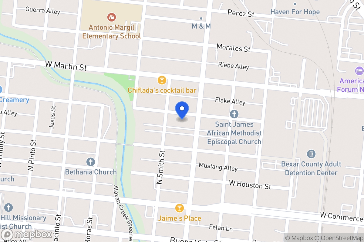 Map of 1610 W Salinas St
