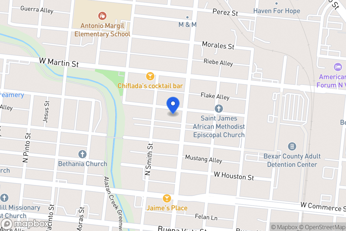 Map of 1608 W Salinas St