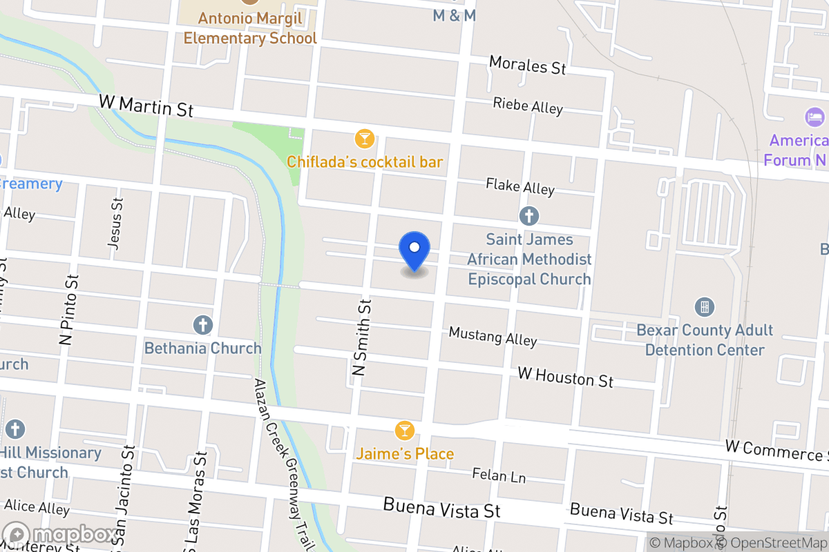 Map of 1511 W Travis St