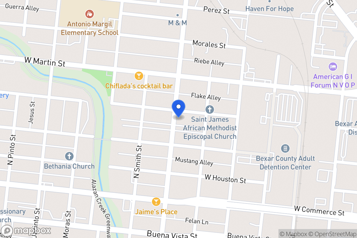 Map of 1524 W Salinas St