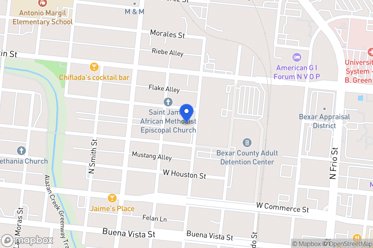 Map of 315 N San Marcos