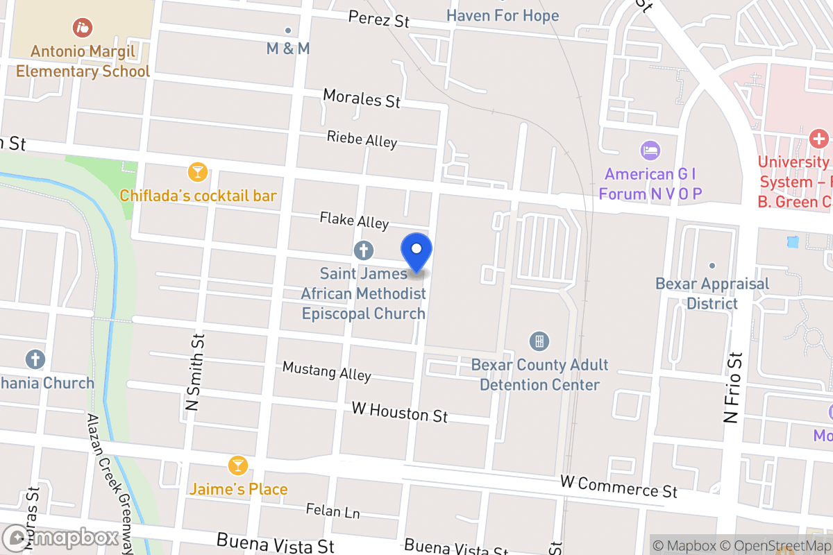 Map of 1402 W Salinas St