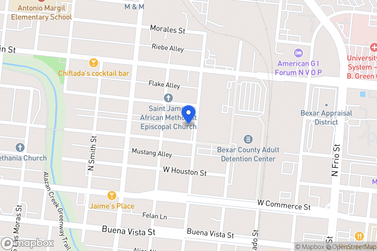 Map of 305 N San Marcos