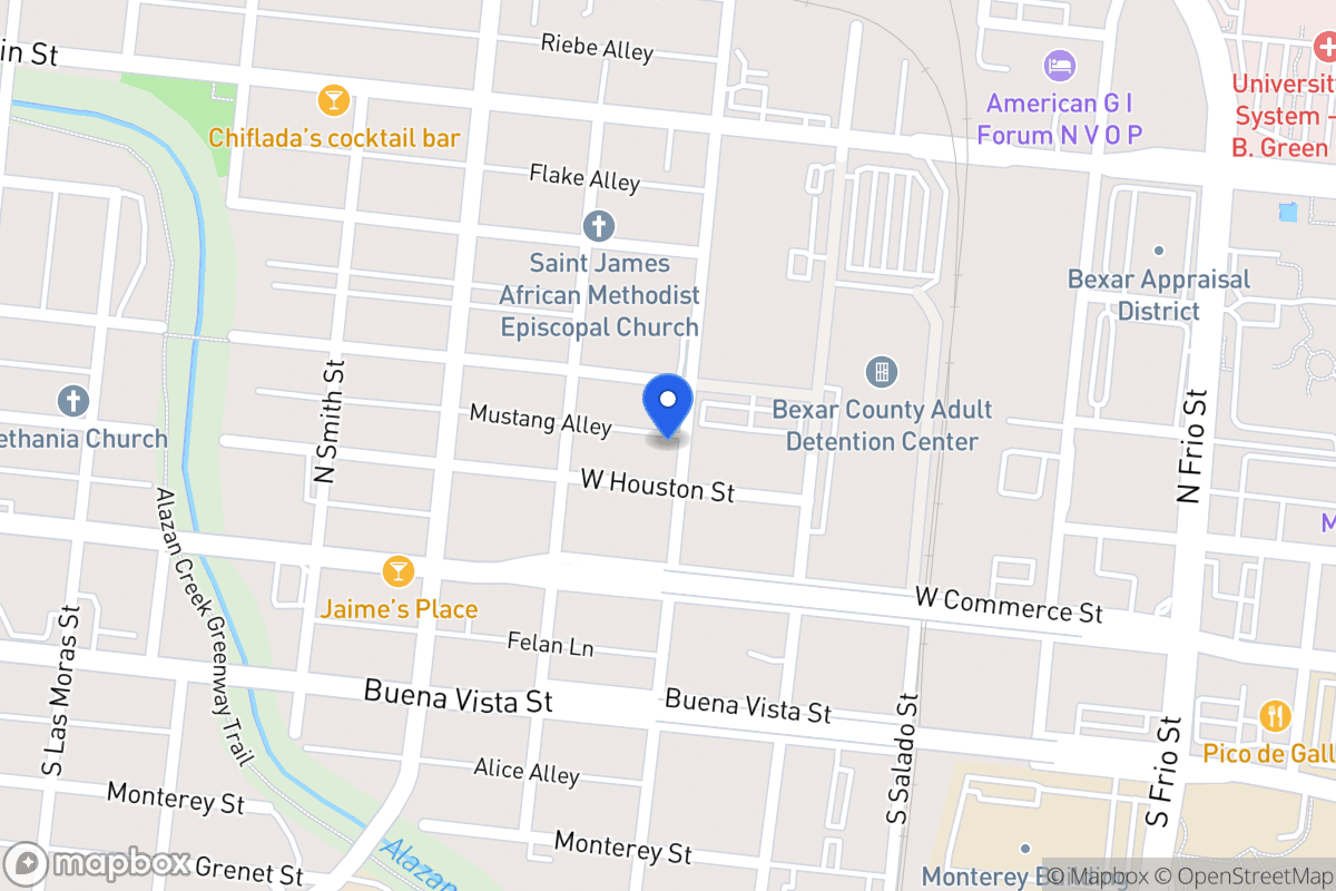 Map of 207 N San Marcos