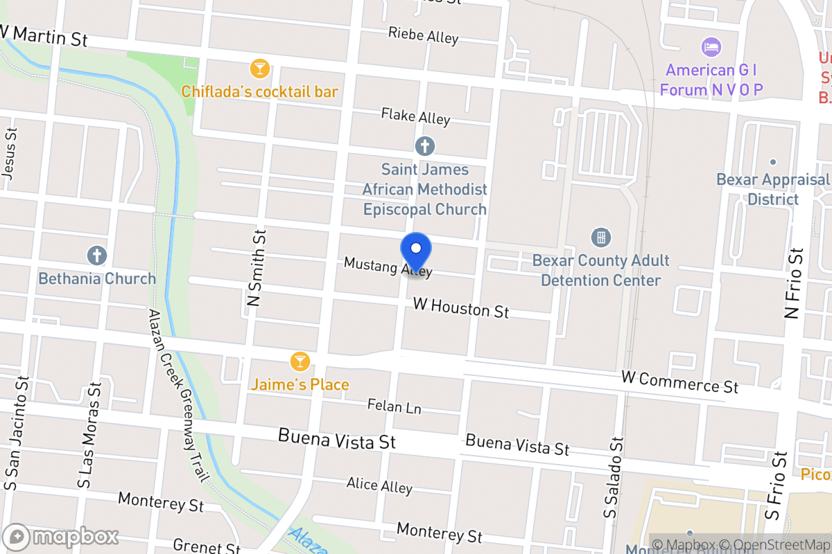 Map of 210 N Richter St