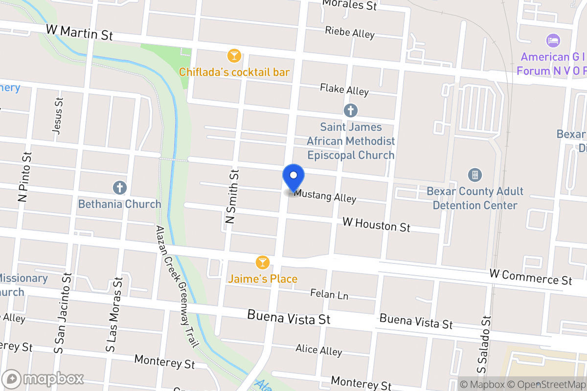 Map of 212 N Colorado St