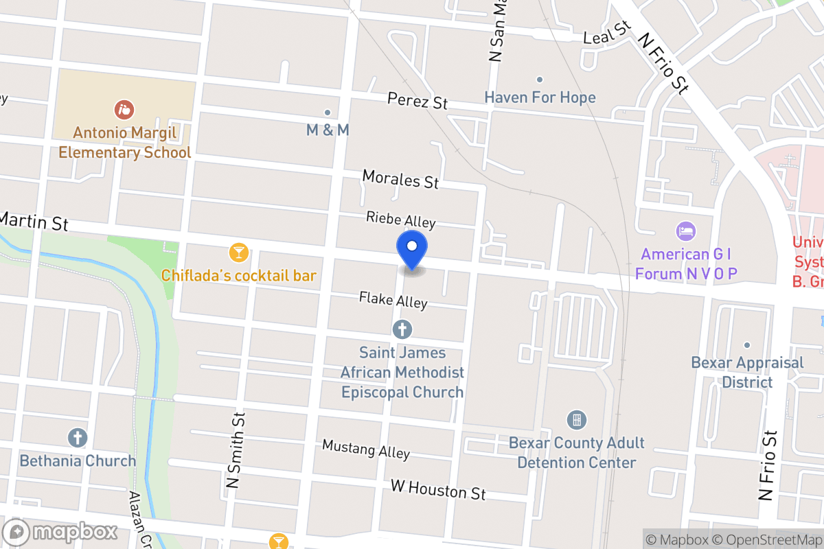 Map of 1520 W Martin St