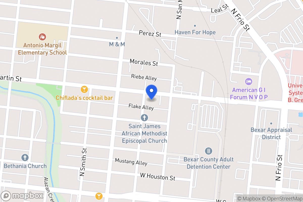 Map of 1518 W Martin St