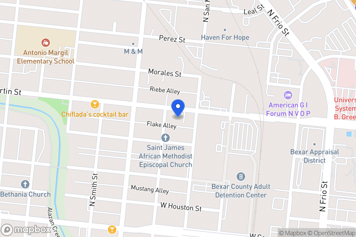 Map of 1514 W Martin St