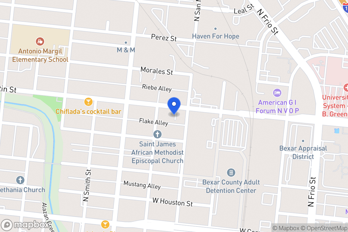 Map of 1510 W Martin St
