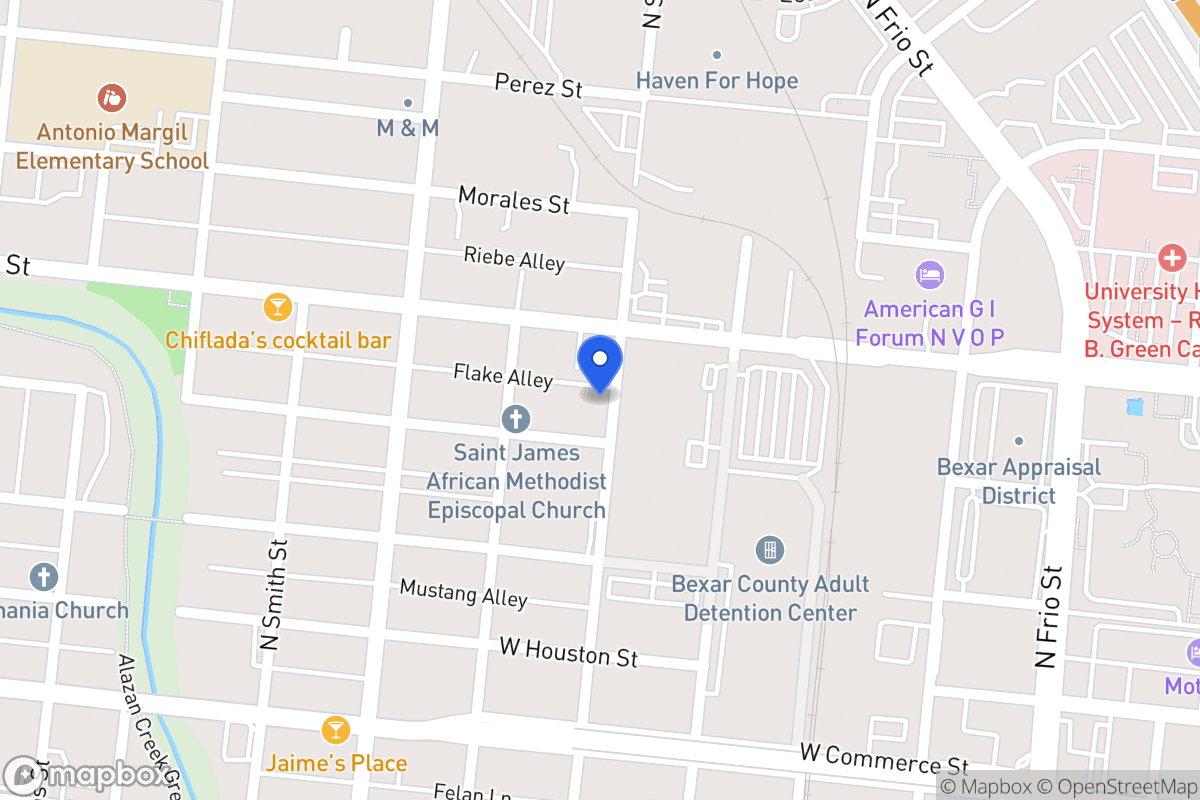 Map of 409 N San Marcos