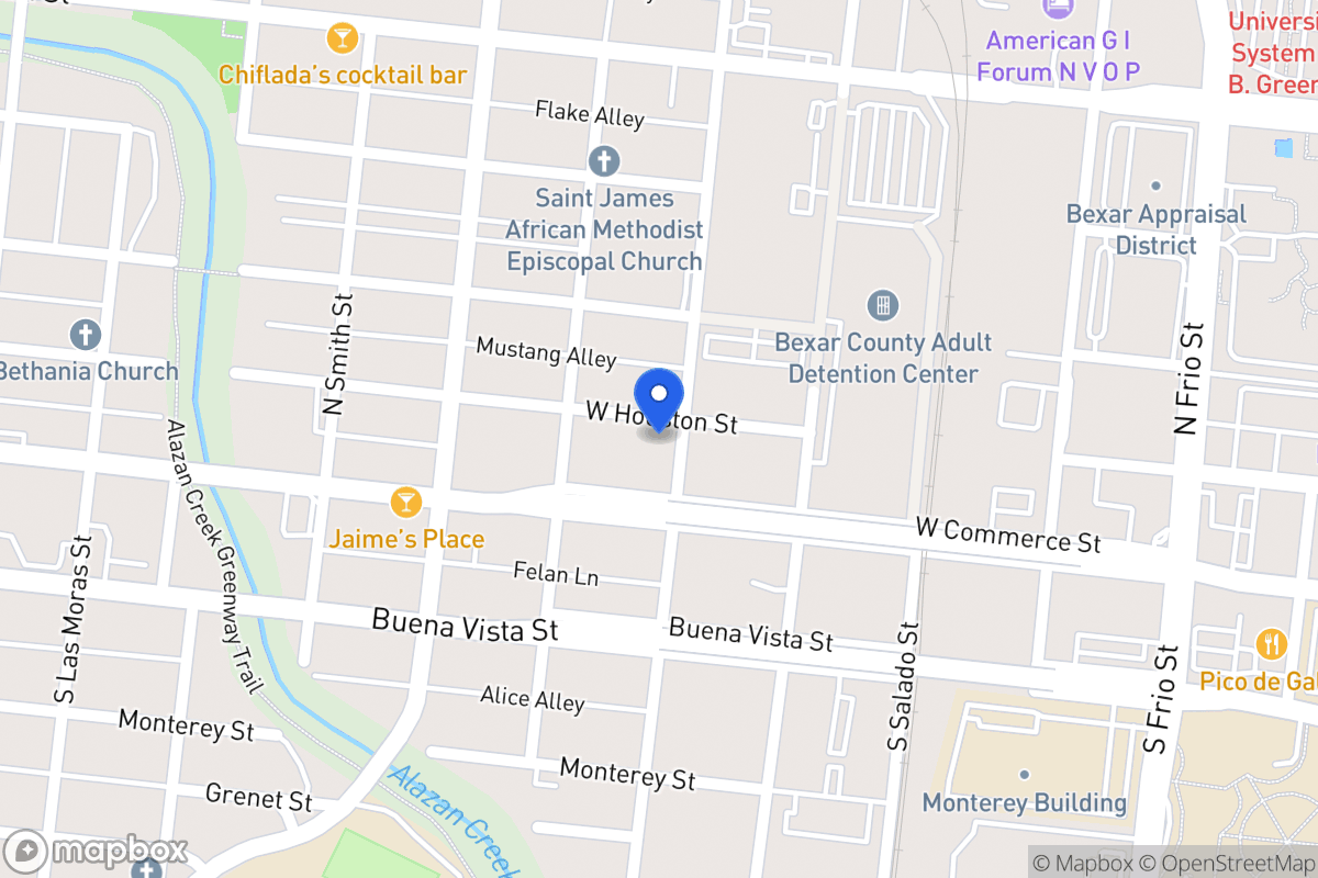 Map of 125 N San Marcos